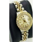 Rolex Lady-Datejust Yellow Gold bezel with Diamond Bezel 26mm Automatic Watch